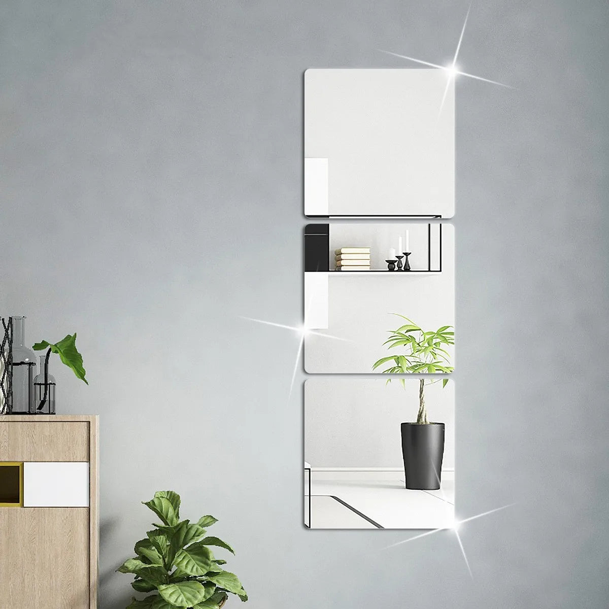3D Self-adhesive Mirror Wall Stickers Room Decoration