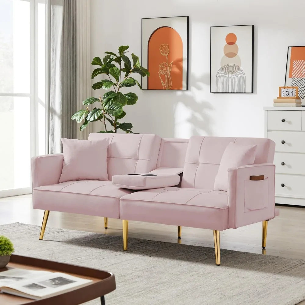 Linen Fabric Couch Sofa for for Compact Living