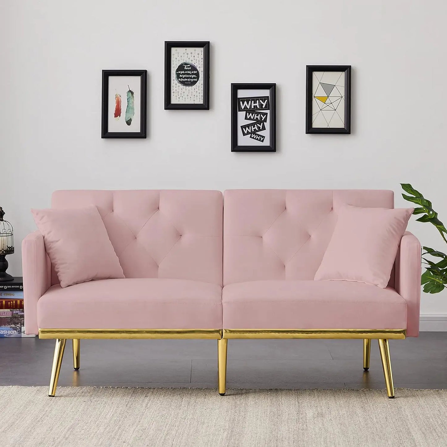 Linen Fabric Couch Sofa for for Compact Living