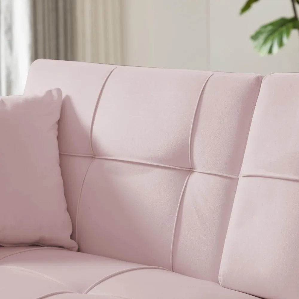 Linen Fabric Couch Sofa for for Compact Living