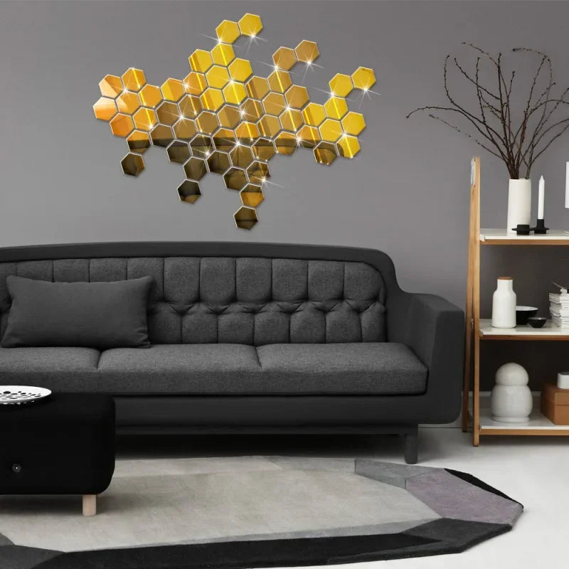 acrylic mirror wall sticker home decor