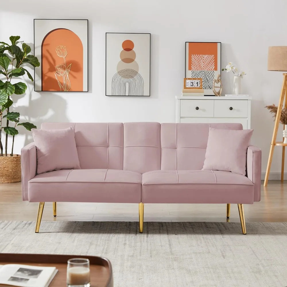 Linen Fabric Couch Sofa for for Compact Living