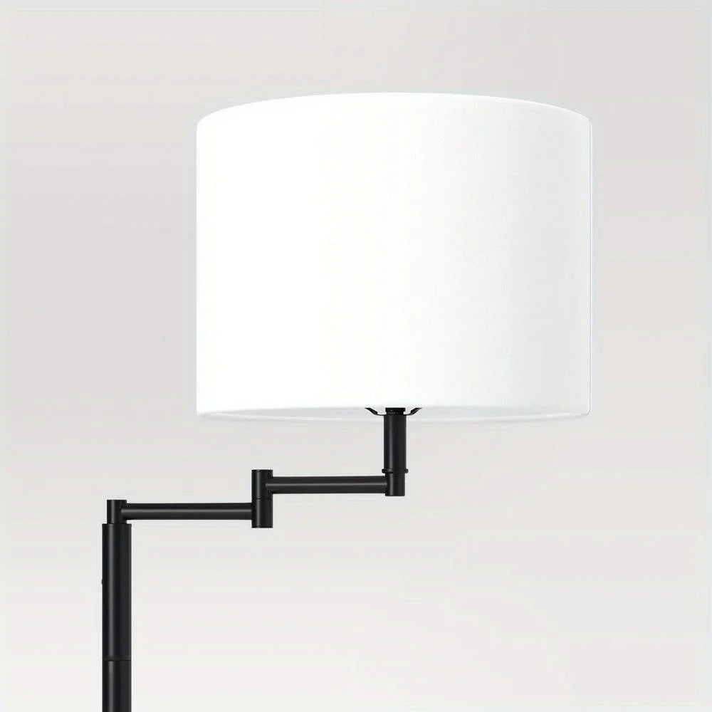 Metal Swing Arm Dimmable Floor Lamp