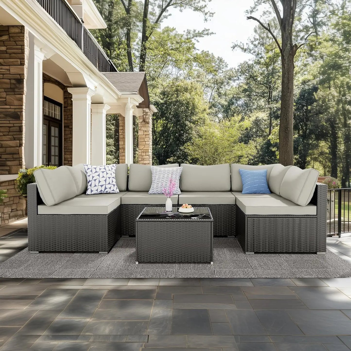 Outdoor Sectional Wicker Rattan Furniture
