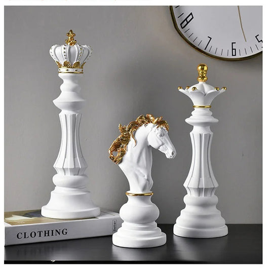 Resin International Chess Pieces Home Decor
