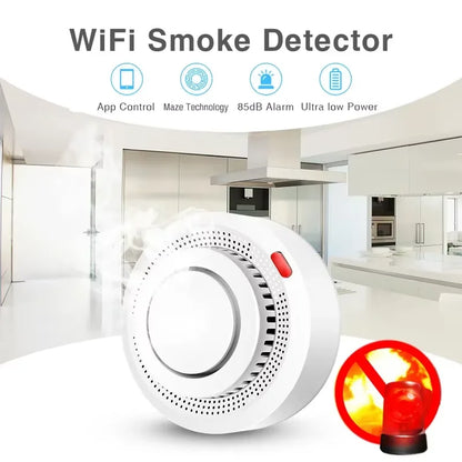 Smart WiFi Smoke Sensor Fire Protection Detector