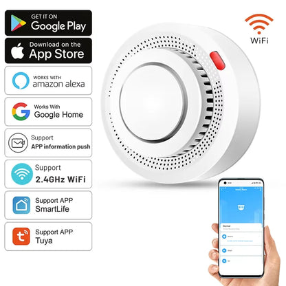 Smart WiFi Smoke Sensor Fire Protection Detector